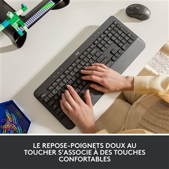 Clavier ergonomique sans fil Logitech Signature K650 Gris graphite