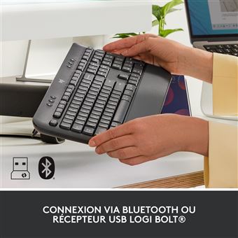 Clavier ergonomique sans fil Logitech Signature K650 Gris graphite