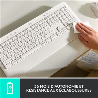 Clavier ergonomique sans fil Logitech Signature K650 Gris graphite