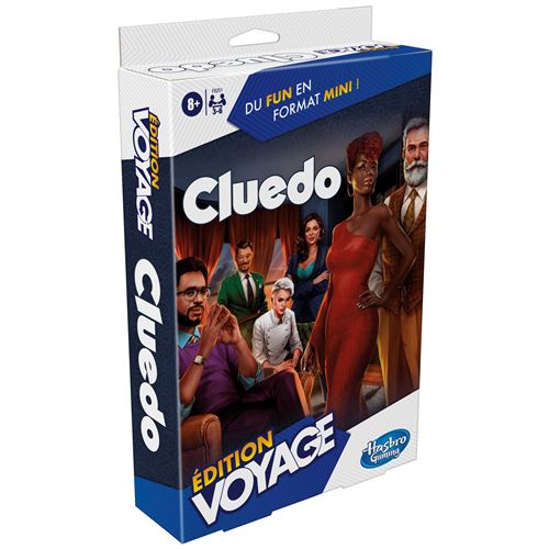 Boite de Jeu d'enquête Hasbro Gaming Cluedo Grab and Go Edition Voyage