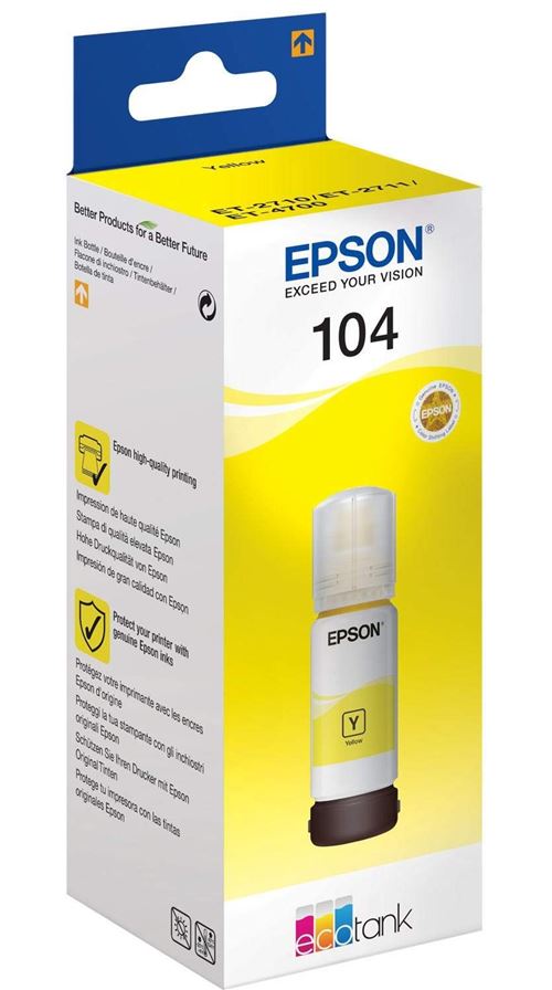 Cartouche d encre Epson Ecotank 104 Jaune