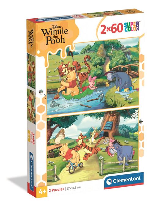 Clementoni Set de 2 puzzles 60 pièces Winnie the Pooh