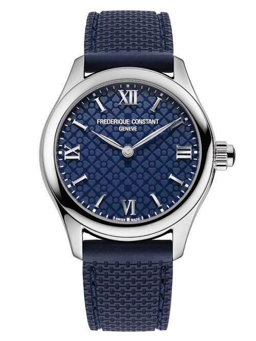 Montre connectée Femme Frederique Constant Smartwatch Vitality 36 mm Bleu Marine