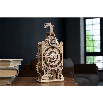 Ugears 3d En Bois Mécanique Puzzle Horloge Murale Aero pas cher