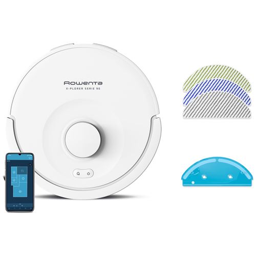 Rowenta X-Plorer Serie 90 Rr8777Wh Animal & Allergy - Aspirateur - Robot - Sans Sac