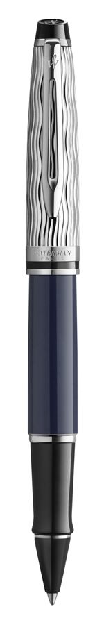 WATERMAN Expert L'Essence du bleu Stylo roller, Bleu, recharge noire pointe fine, Coffret cadeau