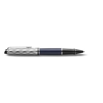 WATERMAN Expert L'Essence du bleu Stylo roller, Bleu, recharge noire pointe fine, Coffret cadeau