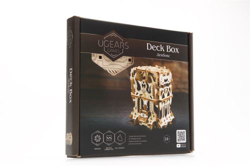 Puzzle 3D Ugears Deck Box Kit d'appareil pour jeux de cartes