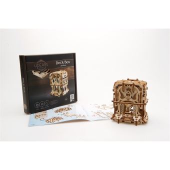 Puzzle 3D Ugears Deck Box Kit d'appareil pour jeux de cartes