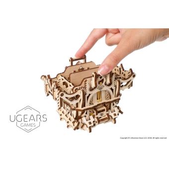 Puzzle 3D Ugears Deck Box Kit d'appareil pour jeux de cartes