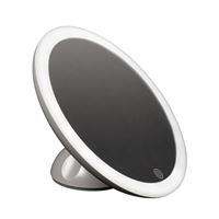 Miroir Vintage Rétro Babyliss Argenté - Années 70-80 - Forme Ronde 33x25cm - Neuf