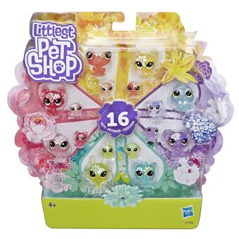 Pack de 16 figurines Littlest Pet Shop Collection Jardin Echanté