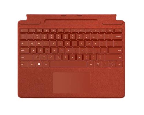 Clavier Microsoft Signature pour Surface Pro 8 Rouge Coquelicot