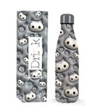 Bouteille 3D Itotal Chat Blanc et Gris 500 ml