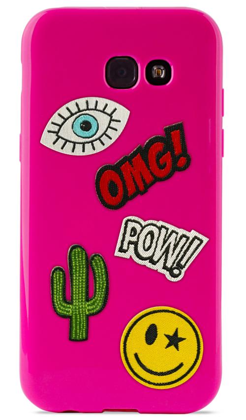PURO PATCH MANIA COVER GALAXY A5 2017  SHOCK PINK