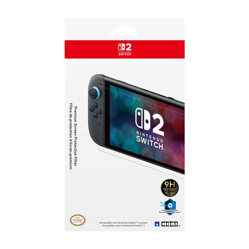 Film de protection d'écran premium Hori Transparent pour Nintendo Switch 2