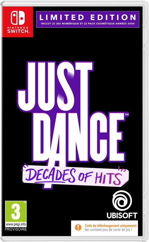Just Dance Decades of Hits Limited Edition Code in a box