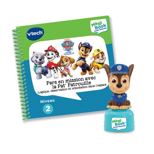 Livre interactif Vtech MagiBook Story’Friends Pars en mission avec Paw Patrol La Pat' Patrouille et Figurine