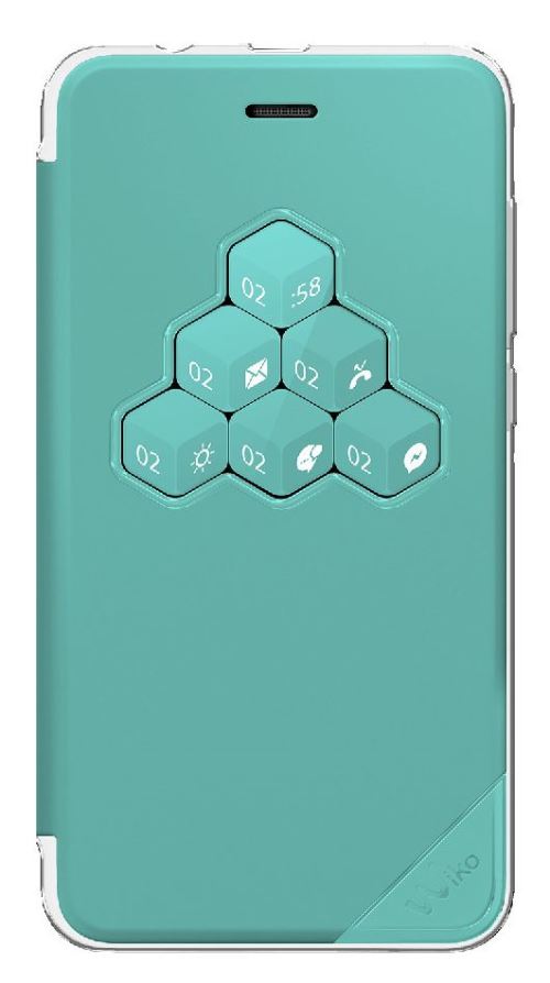 Etui Smart Folio Wiko WiCube Bleen pour Lenny 4