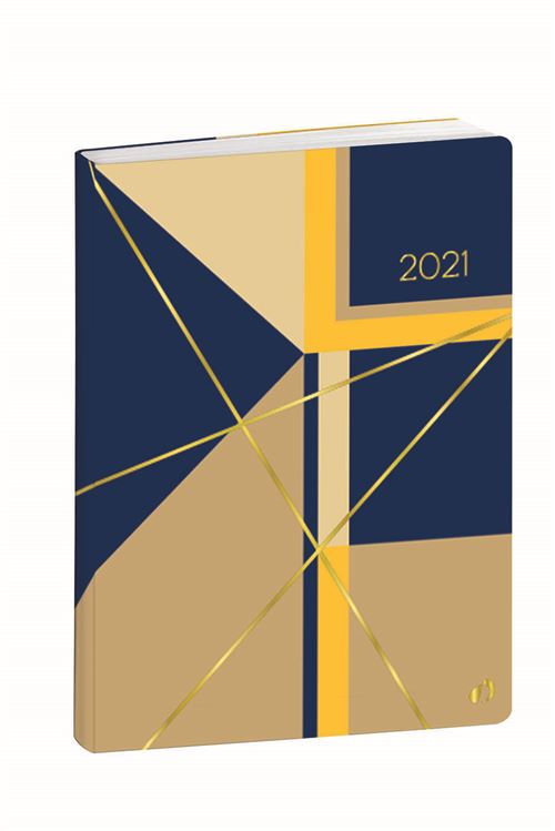 Agenda 2021 Weekly Large Nova navy jaune 15x21 569021Q
