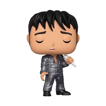 Figurine Funko Pop Rocks Elvis Presley '68 Comeback Special Diamond Glitter Exclusivité Fnac