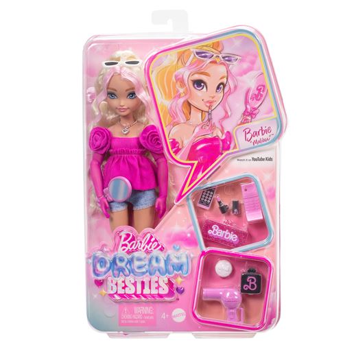 barbie équipe de rêve « malibu » poupée et 8 accessoires