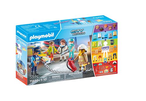 Playmobil City Action 71400 My Figures Héros du quotidien