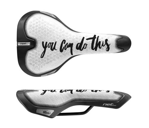 Selle de vélo Trekking Net Will Blanche