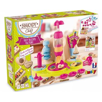 Smoby Chef Easy Biscuits Factory – Atelier Pâtisserie Enfant Avec Presse à Biscuits, Emporte-pièces Et Livre De Recettes – Dès 5 Ans – Fabrication Française