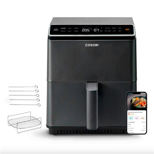 Friteuse sans huile Cosori Dual Blaze Chef Édition KOSP0011EUN 6,4L Noir État correct - Cosori reconditionné disponible sur Fnac
