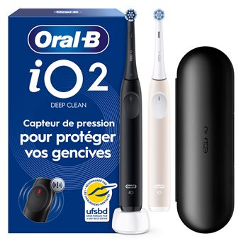 Oral-B elektrische Zahnbürste iO2 Series Duo - Schwarz und Rosa - 1