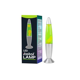 Lampe à lave LED avec résistance chauffe cire, sans ampoule (VERT, BASE ARGENT, CIRE BLANCHE) - 1