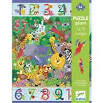 Puzzle enfant 54 pièces Djeco 1 à 10 Jungle