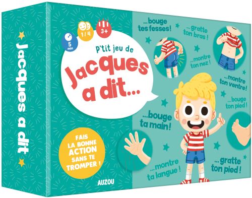 Jeu de société Auzou P tit jeu de Jaques a dit