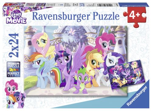 2 puzzles 24 pièces Poneys magiques My Little Pony Movie Ravensburger