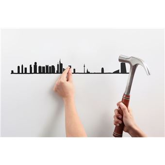 Décoration murale The Line Francfort Noir