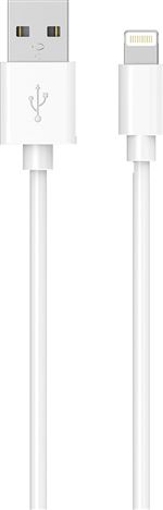 Cable de charge USB Type A vers Lightning 2.4A Wow 1m Blanc