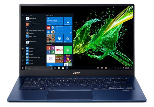 Acer Swift 5 Sf514-54T-79W0 Ordinateur Portable 14"Fhd Bleu (Core i7, 8 Go De Ram, SSD 512Go, Graphics Plus Iris, Windows 10) - Clavier Azerty (Français)