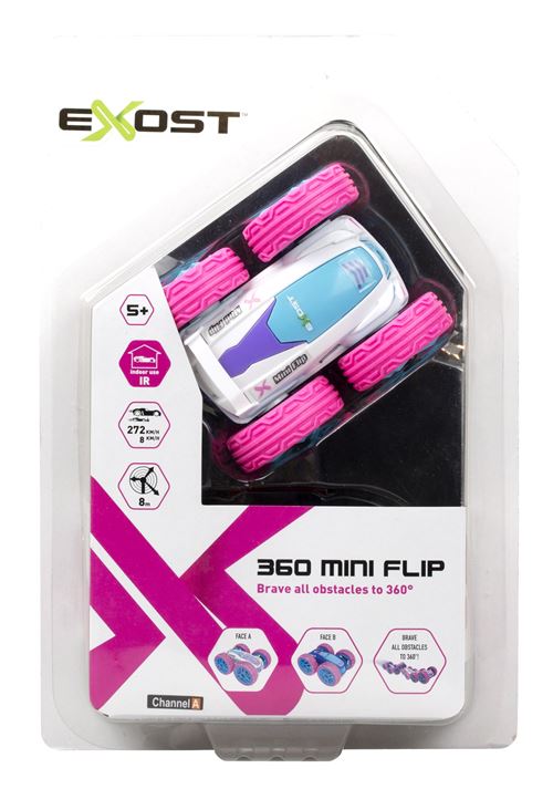 EXOST - Mini Voiture telecommandee rouge - 360 Mini Flip - 10cm 794402