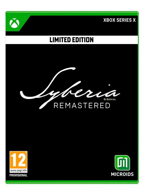 Pochette avant du jeu Syberia Remastered Limited Edition Xbox Series X