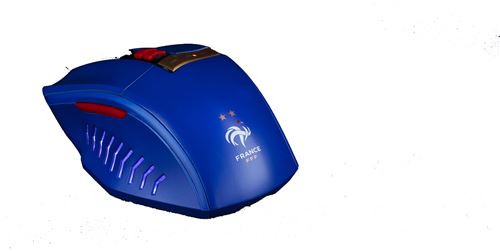 Souris Gaming filaire Konix Edition FFF Bleu - Souris à la Fnac