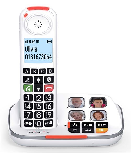 Téléphone sans fil Swissvoice Xtra 2355 Blanc