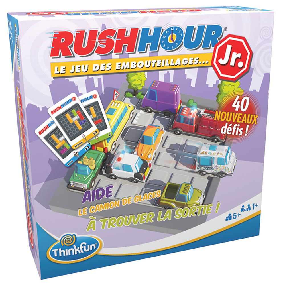 Rush Hour My First - Ravensburger - Casse-tête Think Fun - 30 défis 3  niveaux - Dès 3 ans - Français inclus - Cdiscount Jeux - Jouets