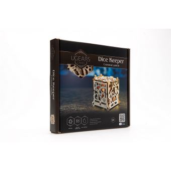 Puzzle 3D Ugears Dice Keeper Kit d'appareil pour les jeux de table