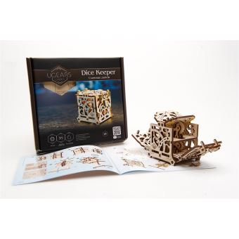 Puzzle 3D Ugears Dice Keeper Kit d'appareil pour les jeux de table