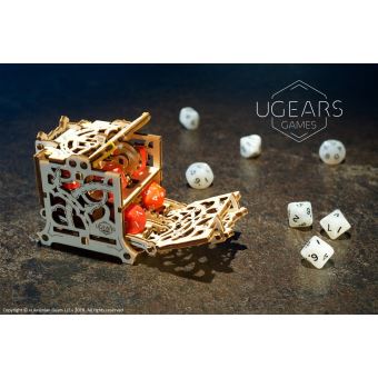 Puzzle 3D Ugears Dice Keeper Kit d'appareil pour les jeux de table