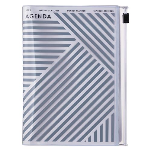 Agenda scolaire Mark's Geometric 2022 2023 A6 Gris
