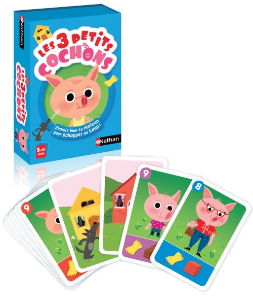 NATHAN - Les 3 Petits Cochons - Jeu de Cartes