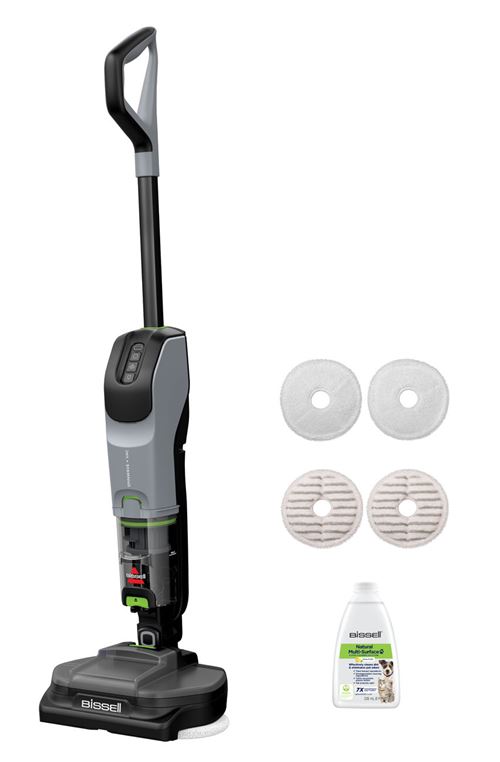 Aspirateur laveur Bissell SpinWave + Vac Pet Pro 25,9 V Gris et Noir