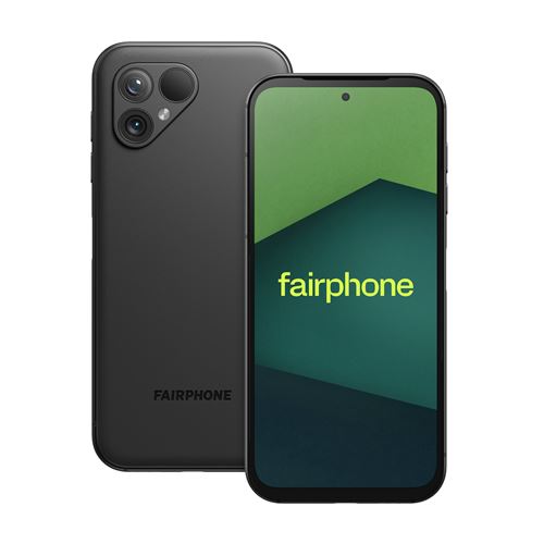Smartphone FairPhone 5 6.46 5G Double SIM 256 Go Noir mat